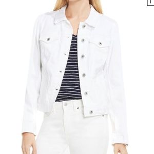 Two by Vince Camuto white denim jacket size S